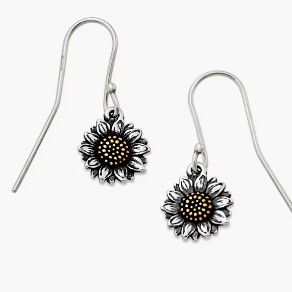 James Avery Wild Sunflower Dangle Earrings